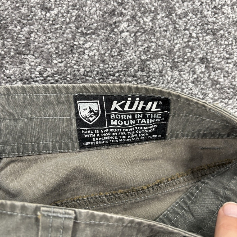 Kuhl Revolvr Pants Mens 34x30 Gray Vintage Patina Dye Canvas Hiking Outdoor - Picture 11 of 14